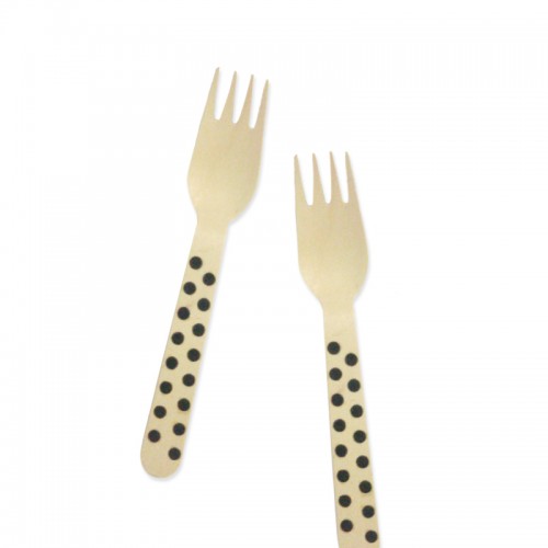 Fork - Polka Black